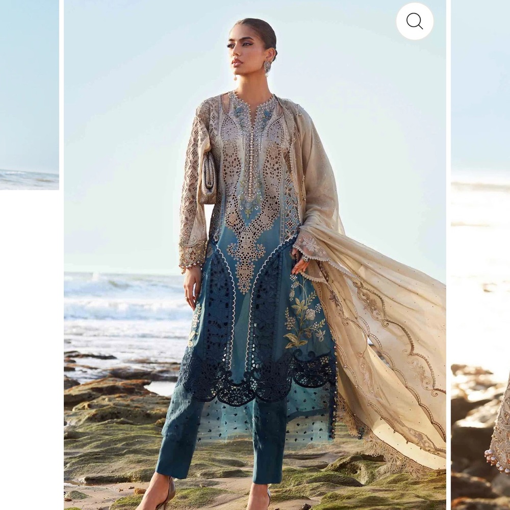 Pakistani brand new 3 piece full embroidery dress size medium to large